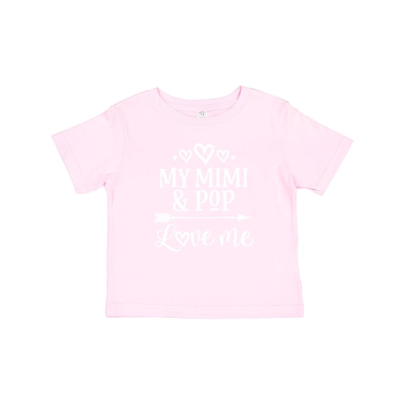 Inktastic Mimi and Pop Love Me Granddaughter Valentine Girls Baby T-Shirt