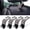 Bling Colorful, variant on Car Seat Headrest Hook, Auto Seat Hook Hangers Storage Organizer Interior Accessories for Purse Coats Umbrellas Grocery Bags Handbag, 4-Pack(Bling Black)