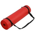 thumbnail image 1 of Fitvids 1/2-Inch Thick High Density Exercise Yoga Mat with Carrying Strap, Red, 1 of 7