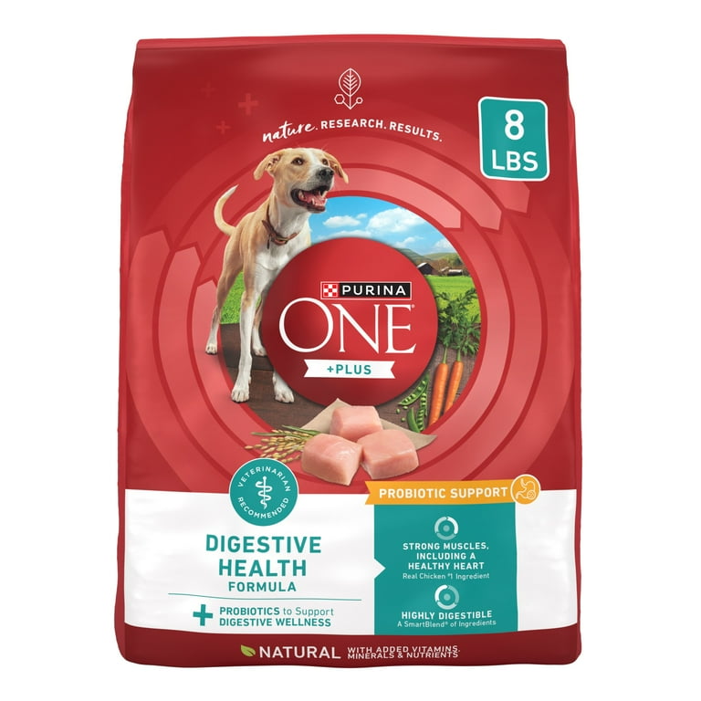 2 pack) Purina ONE Plus Digestive Health Dry Dog Food for Adults