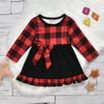 thumbnail image 2 of GZEFJRQM Girls Xmas Dress Dresses for Girls 10-12 Dresses Church Black Elegant Dress Thanksgiving Baby Outfit Cute Toddler Girl Outfits 5t Christmas, Red 4-5 Years, 2 of 9