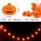 thumbnail image 3 of Decoración de Halloween Decoraciones de Halloween Luces LED de Calabaza Luces de Cadena de Halloween Decoración para el hogar y al Aire Libre Parpadeante 10 Piezas Luz Naranja(Buy 2 Get 1 Free), 3 of 8