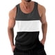 thumbnail image 1 of pstuiky Camiseta sin mangas para hombre, Jersey deportivo informal de cuello redondo con retazos a la moda para hombre Camisas de hombre xxl, 1 of 6
