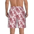 thumbnail image 3 of Kdxio Orchids Flowers Pattern Mens Casual Shorts - Drawstring Summer Beach Sports Shorts for Men, 3 of 9