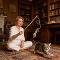 thumbnail image 5 of Tuvgenk Cat Pet Interactive Teaser Wand Durable Play Structure Built In Bell Accessory Enhance Interaction Release Energy for Indoor Household Use, 5 of 6