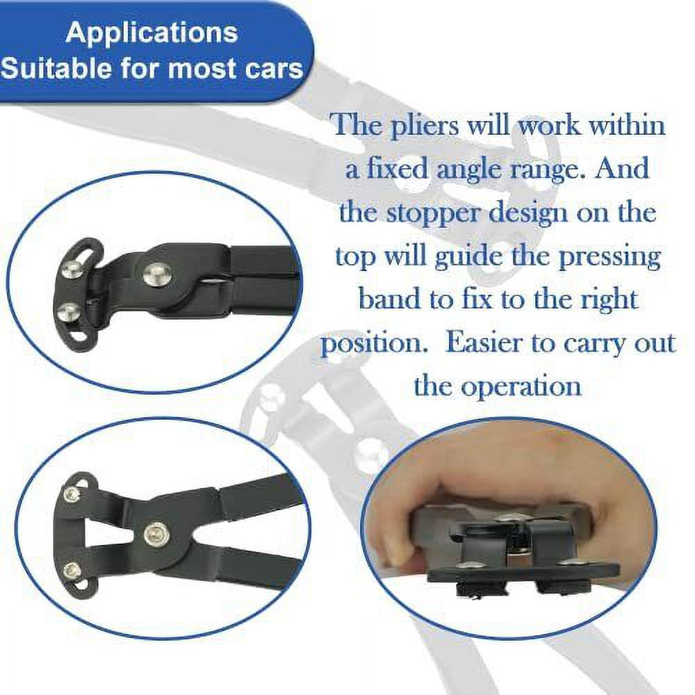 For Lisle 30600 Offset Boot Clamp Pliers Black
