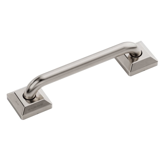 Joyrain ADA 9" Square Lid Anti-Slip Grab Bar for Elderly & Seniors - 500lb Safety Handrail for Bathroom, Shower & Toilet - Wall-Mounted with Screws