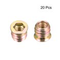 thumbnail image 2 of M8x15mm Threaded Insert Nuts Carbon Steel Zinc Plated 20 Pack, 2 of 3