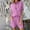 Purple, variant on pstuiky Womens Pajama Set Shorts Oversized Solid Color Lightweight Pajama Sets Leisure Loose Fit Crew Neck Short Sleeve Sleepwear with Shorts Pjs Sets for Women Pink M