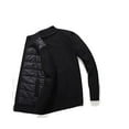 thumbnail image 4 of IYTR Mens Winter Jacket Plus Velvet Padded Warm Knit Coats with Pocket Long Sleeve Jacket Zipper Stand-up Collar Patchwork Black XXXL, 4 of 6