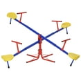 thumbnail image 2 of Outsunny Kids Seesaw Swivel Teeter Totter with 360° Spinning, 4 Seater Seesaw Outdoor Playground Equipment for Backyard, Boys and Girls Aged 3-8 Years Old, 2 of 9