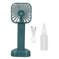 thumbnail image 2 of Misting Fan, 500mAh Handheld Fan Spray Cooling Fan, Rechargeable Portable Mini Fan, 3 Adjustable Speed & Angle With Stand Up Base & Bottle, Travel Camping Outdoor Sports Essentials, 2 of 8