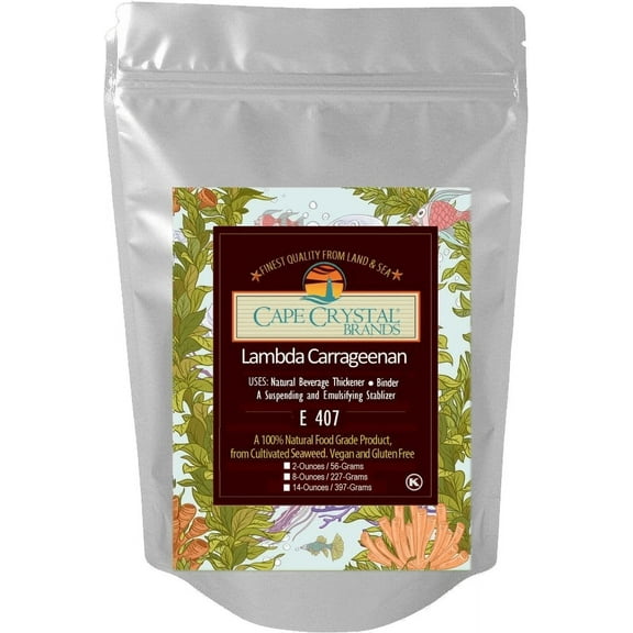 Lambda Carrageenan Powder 8-oz. - Food Thickener & Stabilizer, Kosher
