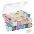 thumbnail image 1 of Caja organizadora Bead Storage, paquete de 3 unidades con 36 rejillas, Juvale, 1 of 9