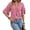 Red, variant on Womens Graphic T Shirts Summer Solid Color V Neck Tee With Double Layer Flared Mid Sleeves Loose Fit Tshirts Tops