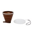 thumbnail image 1 of Vaso de viaje plegable, vaso plegable de silicona con vaso plegable con tapa, vaso plegable de silicona, diseño de última generación, 1 of 14