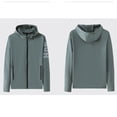 thumbnail image 4 of WTOBBY Men's Performance Running Jacket, Loose Fit Quick-Dry Athletic Top with Ventilation, Gym Training Cycling Sportswear Moisture Management,Green M, 4 of 4