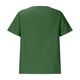 thumbnail image 4 of Blusa de manga corta con estampado de moda para mujer Tops informales con botones y cuello redondo Fridja  zx2366, 4 of 5
