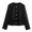 Black, variant on Ladies Casual Style Belt Texture Solid Color Suit Jacket