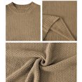 thumbnail image 5 of Edvintorg Womens Sweater Crew Neck Long Sleeve Casual Pullover Knit Sweaters Fall Winter Womens Fashion Khaki M, 5 of 9