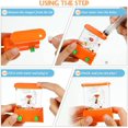 thumbnail image 4 of 6 Pieces Handheld Water Game Mini Arcade Water Ring Game Water Tables for Beach Toys Party Favor Fish Rings Fun Basketball Game for Teens Adults for Men Retro Pastime (Chic Style), 4 of 5