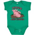 thumbnail image 3 of Inktastic Hogs and Kisses with Cute Pig Family Boys or Girls Baby Bodysuit, 3 of 5