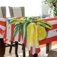 thumbnail image 5 of Yayeee Tablecloths 60" x 90" Rectangle Wrinkle Resistant Party Table Cover, Striped Lemon, 5 of 8
