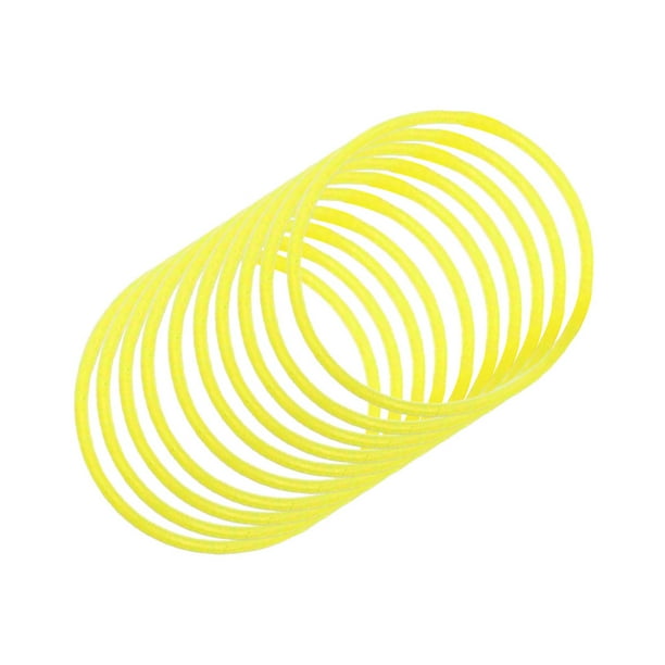 Pulseras de Silicona Methold Paquete de 10 Coloridas y Flexibles