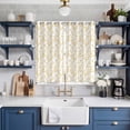 thumbnail image 2 of Yellow Spring Floral Kitchen Curtains 84 Inch Length, Elegant Watercolor Summer Botanical Grommet Top Bedroom Living Room Curtains, Light Filtering Cafe Curtain Drapes 2 Panels Set 104''x84'', 2 of 9