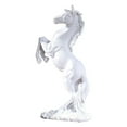 thumbnail image 1 of Estatua de caballo de resina, figura en miniatura, centro de mesa creativo, escultura de caballo Blanco, 1 of 9