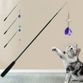 thumbnail image 1 of Sentmoon Cats Toys Cats Toys for Indoor Cats Cats Toy Feathers Cats Play Stick with Bells Interactive Game Stick Suitable for Kittens and Cats Replaceable Feathers Pet Training Exercise Toy, 1 of 7