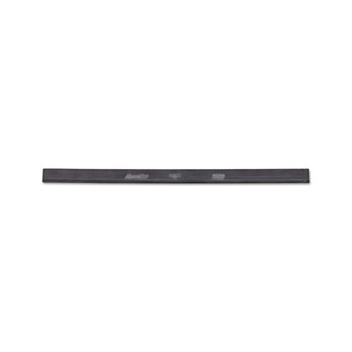 ErgoTec Replacement Squeegee Blades 14" Wide, Black Rubber, Soft, 12/Pack