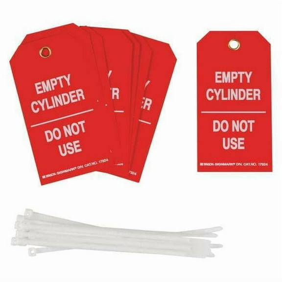 Brady Tag,5 3/4 in H,3 in W,Polyester,PK10 17924