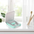 thumbnail image 4 of Denture Cup Retainer Case, Cute Night Mouth Guard Box Holder Storage Soak Container with Strainer Basket for Travel Cleaning, 4 of 10