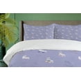 thumbnail image 4 of Ambesonne Sports Duvet Cover Set, Roller Skates Floral Design, 2-Calking, Mauve White and Peach, 4 of 6
