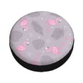 thumbnail image 3 of Balery Pink Flamingotire Cover Waterproof Dust-Proof, Universal Spare Wheel Tire Cover For Trailer, Rv, Suv Truck And Vehicle Camper Accessories-17 Inch, 3 of 9