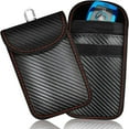 thumbnail image 1 of Faraday Key Fob Protector - 2 Pack Mini Anti-Theft Pouch Key Fob RFID Signal Blocking Faraday Bag for Key Fob, 1 of 6