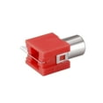 thumbnail image 3 of PCB Panel Mount Single RCA Socket Female Audio Video AV Connector Red 5Pcs, 3 of 5