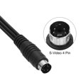 thumbnail image 3 of Cable S Video Uxcell de 5ft, Adaptador Convertidor de 4 Pin S-Video Macho a 3 RCA Macho para Receptor de TV Monitor, 3 of 5