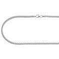 thumbnail image 3 of 10K White Gold Solid Franco Box Chain Closed Link 2.25 Necklace 22 Inches, 3 of 6