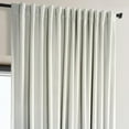 thumbnail image 4 of Half Price Drapes Signature Extra Wide Misty White Plush Velvet Hotel Blackout Curtains(1 Panel),100W X 120L, 4 of 6