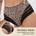 thumbnail image 5 of Liuchenyi Seamless Underwear for Women Under $5 High Waisted Underwear for Women Stripe Lace Panties Wine Red Xl, 5 of 9
