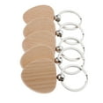 thumbnail image 2 of 10 Dijes De Madera En Blanco Para Llavero Personal DIY Corazón, 2 of 9