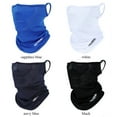 thumbnail image 3 of Outdoor Sport Hiking Cycling Solid Color Windproof Dustproof Ice Silk Balaclava Bike Mask Sun UV Protection Motorcycle Scarf Full Face Mask BLACK, 3 of 8