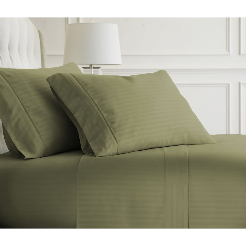 Merit Linens 4piece Premium Ultra Soft Striped Design Bed Sheet Set