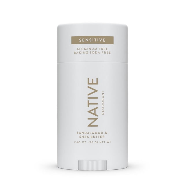 Native Sensitive Deodorant, Sandalwood & Shea Butter, Aluminum Free