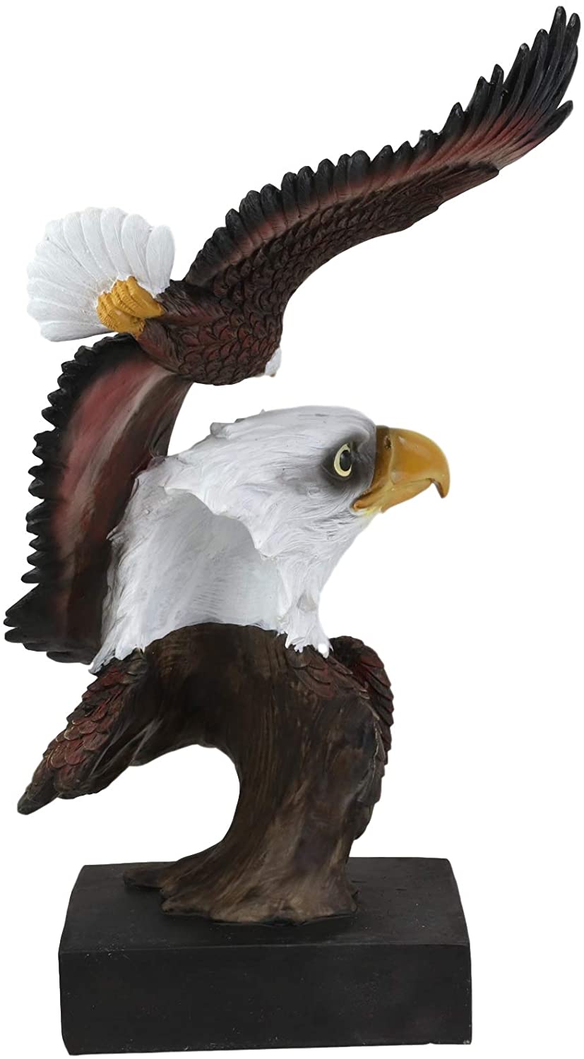 Ebros Large Wings Of Liberty American Bald Eagle Head Bust Statue (Vivid Color) - image 2 of 5