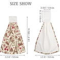 thumbnail image 2 of Hanging Towels 2 Pcs, Dish Towels Paris Vintage Background Absorbent Hand Towels with Hanging Loop Washcloth for Bathroom Kitchen, 2 of 6