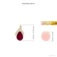 thumbnail image 4 of ANGARA Natural Solitaire Pear-Shaped Ruby Flame Pendant in 14K Yellow Gold for Women (Size-6x4mm) | July Birthstone, Birthday, Anniversary, Jewelry Gift for Women | Natural Ruby Necklace, 4 of 9