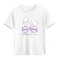 thumbnail image 7 of Piuwrlz 11-12 Years Girls Short T-Shirts Sleeve Teen Graphic Shirts Tops Crew Neck Bow-knot Pullover White Size 11-12 Years, 7 of 7
